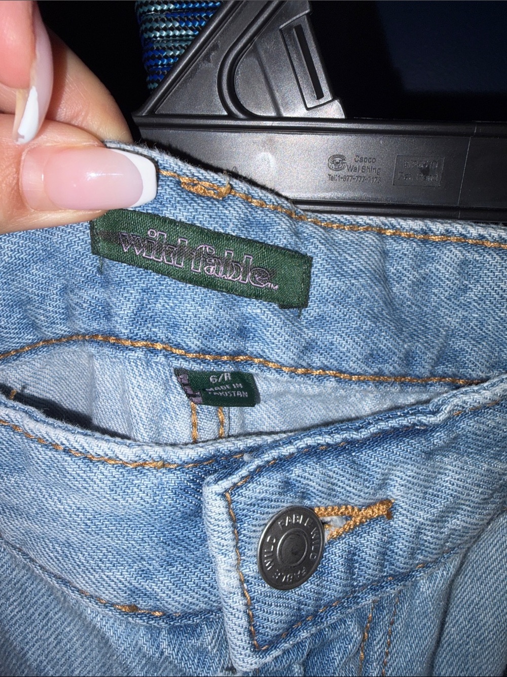 Wild Fable- Wide Leg Cargo Jeans – Size 6 - Picture 4 of 16